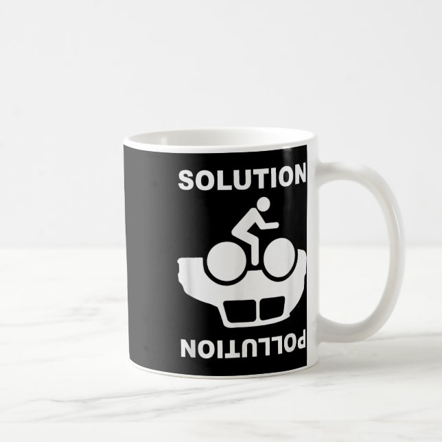 Lösung Verschmutzung Fahrrad-Umwelt Prot Kaffeetasse (Rechts)