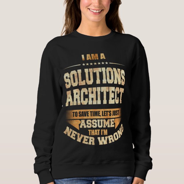 Lösungen Architekt, um die Zeit Retten, bin ich ni Sweatshirt (Vorderseite)
