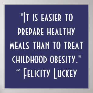 Lösungen für Fettleibigkeit im Kindesalter Poster