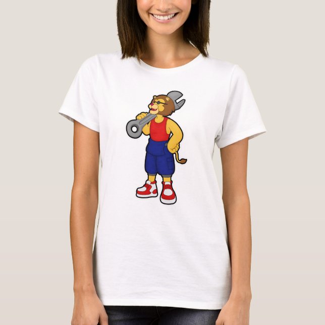 Löt als Mechanik mit Schraubenschlüssel T-Shirt (Vorderseite)