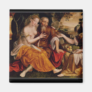 Lot und seine Töchter, c.1565 Magnet