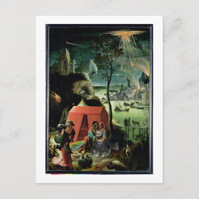 Lot und seine Töchter (Öl auf Tafel) Postkarte (Vorderseite)