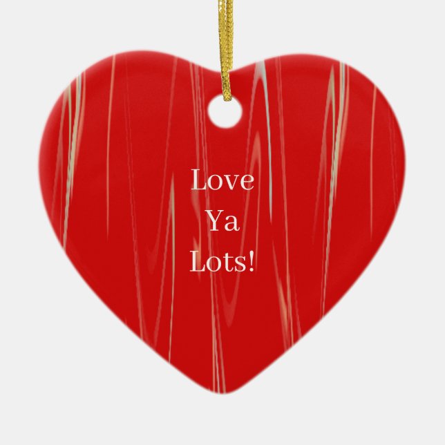 Lot Ya Lots Heart Ornament (Vorne)