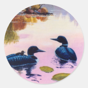 Loten auf dem Twilight-Aufkleber Runder Aufkleber