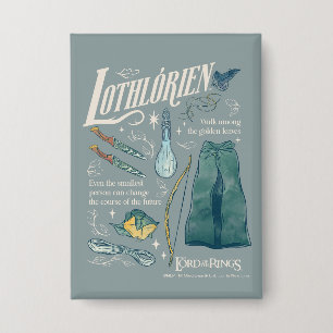 LOTHLORIEN™ Aquarell-Collage-Grafik Button