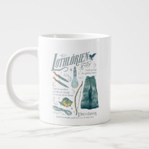 LOTHLORIEN™ Aquarell-Collage-Grafik Jumbo-Tasse