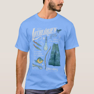 LOTHLORIEN™ Aquarell-Collage-Grafik T-Shirt