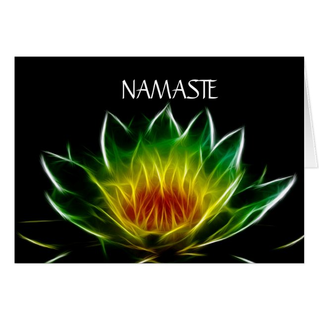 Lotos-abstrakte Kunst des inneren Licht-| (Vorderseite (Horizontal))