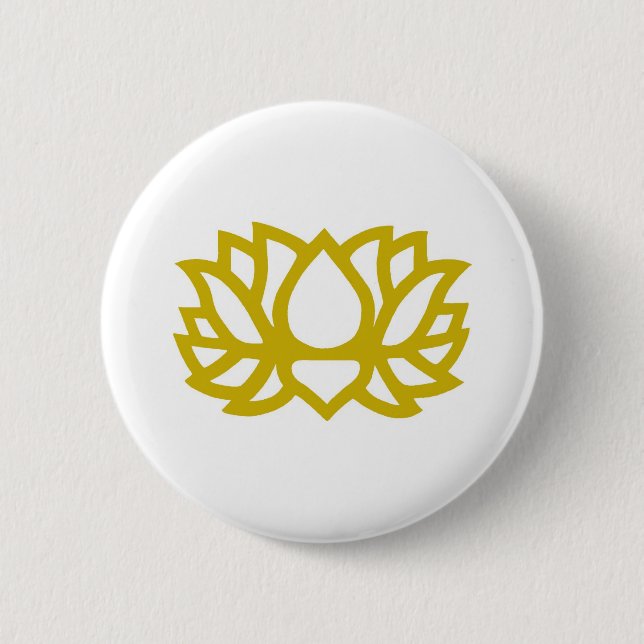 Lotos-Blume Button (Vorderseite)