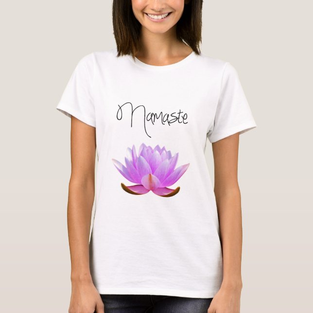 Lotos-Blume Namaste T - Shirts (Vorderseite)
