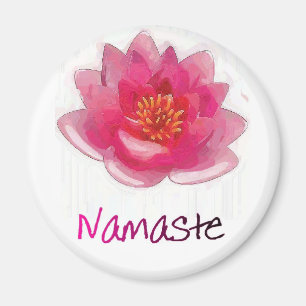 Lotos-Blume "Namaste" Yoga-Geschenke Magnet