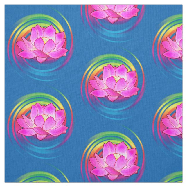 Lotos-Blume Stoff (Muster)