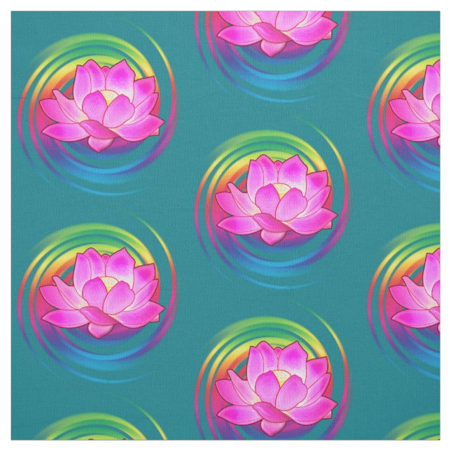 Lotos-Blume Stoff (Muster)