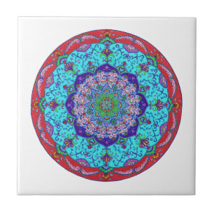 Lotos-Blumemandala-Keramik-Fliese, Kunst-Fliese Fliese