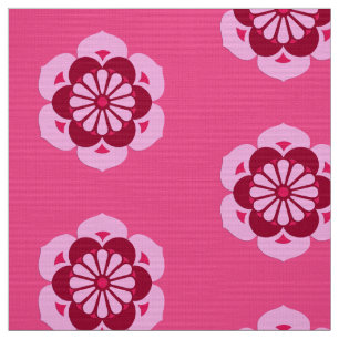 Lotos-BlumeMandala, pinkfarbenes Rosa und Stoff