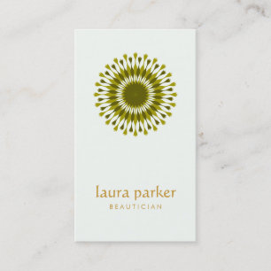 Lotos-Blumen-Logo-heilendes Therapie-Yoga Visitenkarte