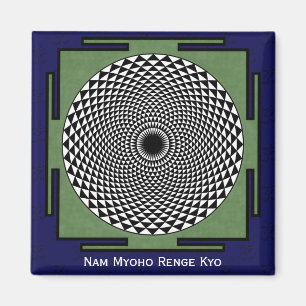 Lotos-Blumen-Meditationsrad Magnet