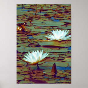 Lotos-Blumen-Plakat Poster