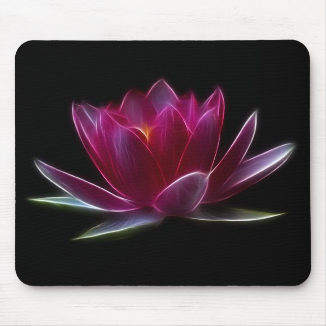 Lotos-Blumen-Wasser-Pflanze Mousepad (Vorne)