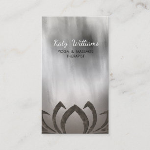 Lotos-Blumen-Yoga-Lehrer-Meditation holistisch Visitenkarte