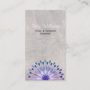 Lotos-Blumen-Yoga-Lehrer-Meditation holistisch Visitenkarte