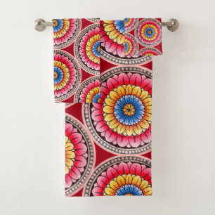 Lotos-Mandala  Badhandtuch Set