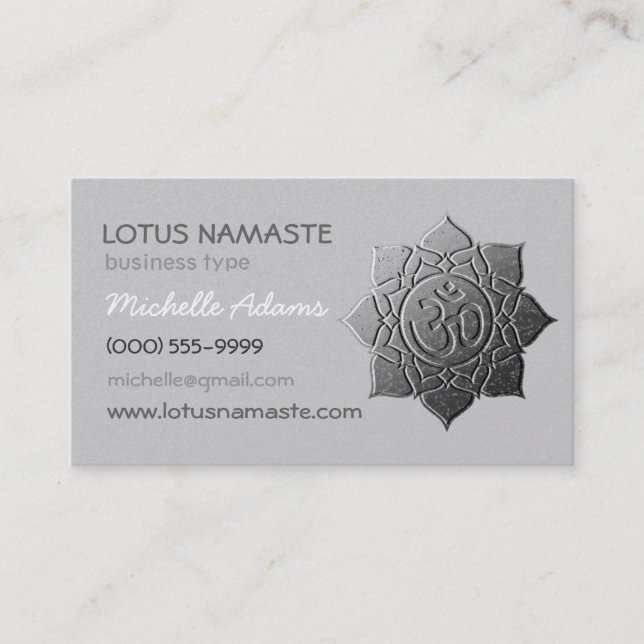 Lotos Namaste OM (Om) Terminkarte (Vorderseite)