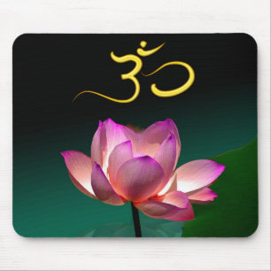 Lotos/Pink+Magenta+Om, DIY-Text Mousepad