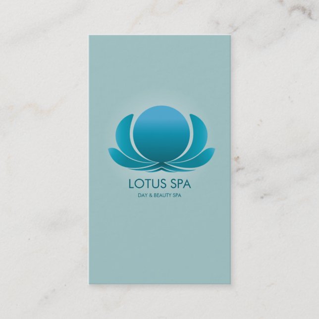 LOTOS-WELLNESS-CENTER-BLAU VISITENKARTE (Vorderseite)