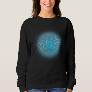 Lotosblume Friedliche Entspannung Yoga Meditation Sweatshirt