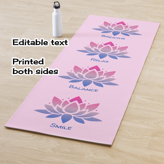 Lotosblume rosa doppelseitig yogamatte (Von Creator hochgeladen)