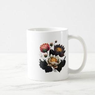 Lotosblumen Buddhismus Spirituelles Symbol Yoga Na Kaffeetasse
