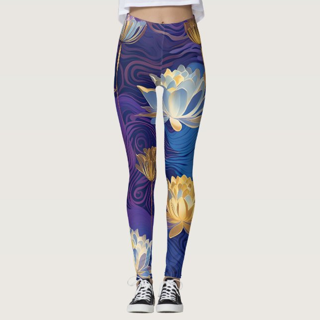 Lotosblumen-Leggings Leggings (Vorderseite)