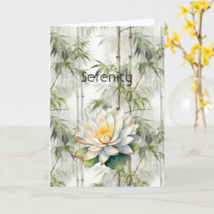Lotosblumen Serenity  Karte