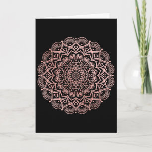 Lotosblumen-Yoga-Mandala für Frauen, Männer, Kinde Karte