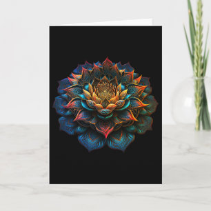 Lotosblumen Yoga Zen Boheme Namaste Meditation. Karte