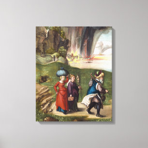 Lot's Escape - Albrecht Durer - c1496 Leinwanddruck
