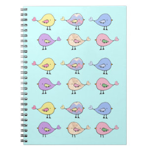 Lots of Birdies Notizbuch Notizblock