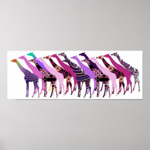 Lots of Giraffes Design 2 Poster
