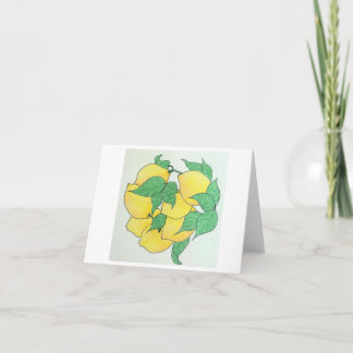 Lot's of Lemons Greeting Card Dankeskarte