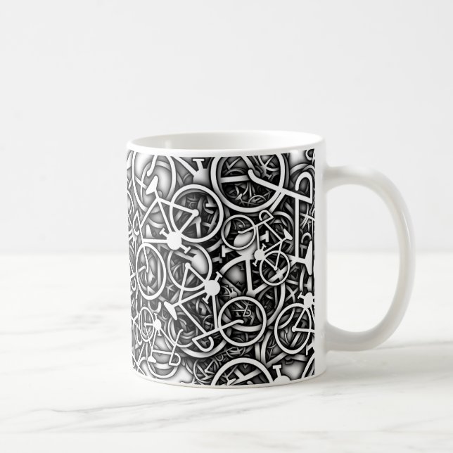 Lotsa Bikes - Fahrraddesign-Tasse Tasse (Rechts)