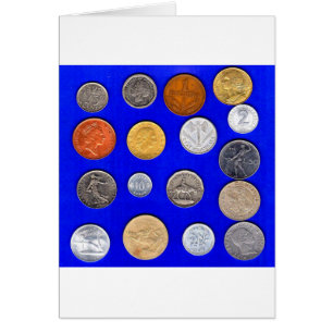 Lotsen alte ausländische Münzen