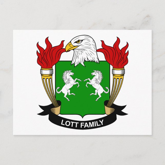 Lott Familienwappen Postkarte (Vorderseite)