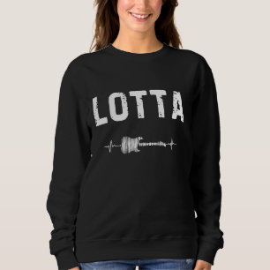 Lotta Gitarre Heartbeat Gitarrist Retro Vinta Sweatshirt