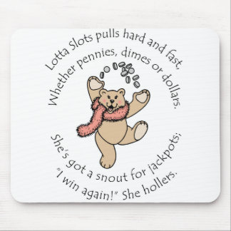 Lotta kerbt glücklichen Teddybären Mousepad
