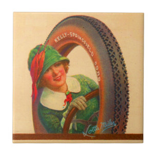 Lotta Miles no. 1-1920s Kelly-Springfields reifen Fliese