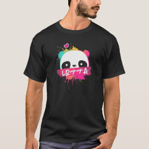 LOTTA - Schöner Mädchenname mit schöner Panda T-Shirt
