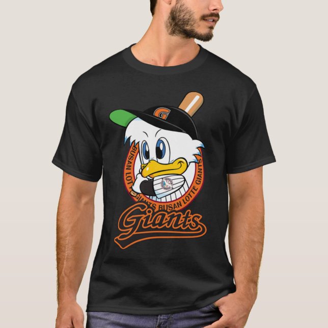 Lotte Giants Busan KBO Logo Maskottchen Klassische T-Shirt (Vorderseite)