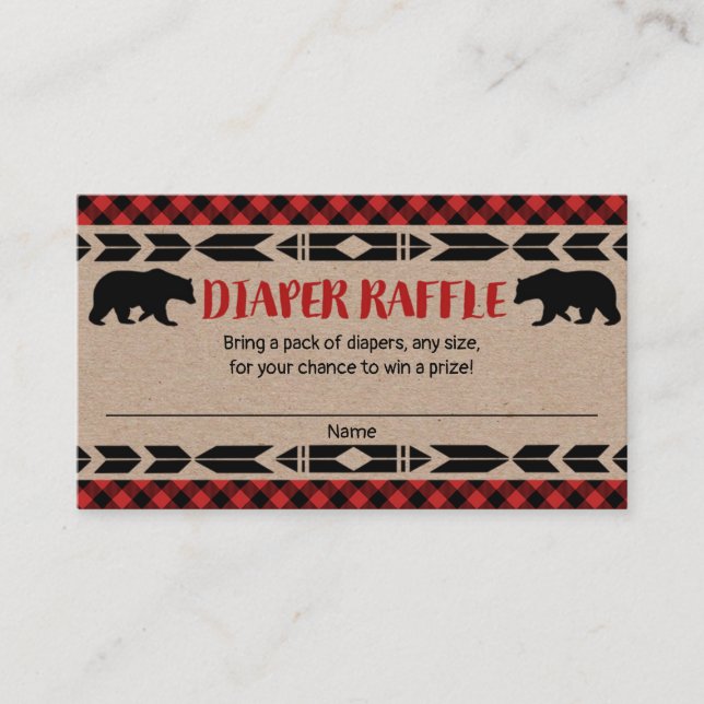 Lotterie für Kleinkinder Begleitkarte (Vorderseite)