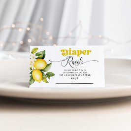 Lotterie für Zitrusfrüchte Begleitkarte